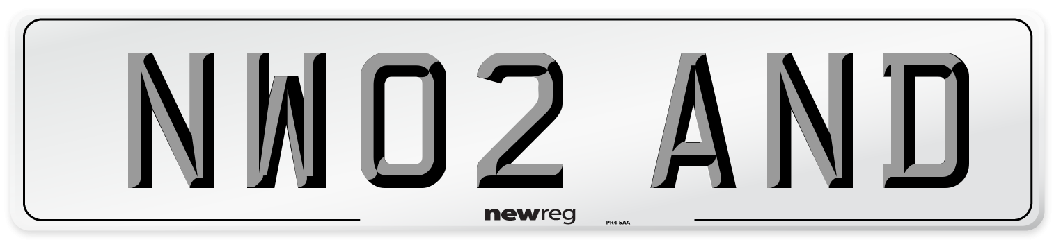 NW02 AND Number Plate from New Reg